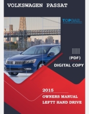 VOLKSWAGEN PASSAT 2015 OWNERS MANUAL